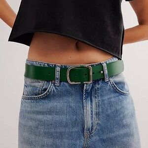 Free People - We The Free Gallo Women's Belt In Color -Fuji Jade, M/L - MSRP $58